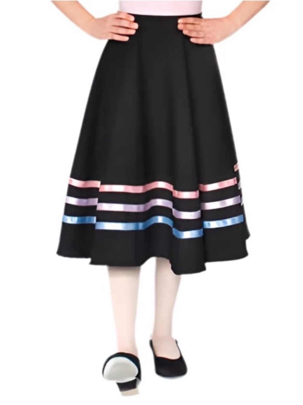 Royal Academy of Dance (RAD) Character Skirt with Pastel Ribbon Accent
